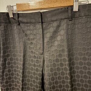 NWOT Tahari Black Patterned Dress Pants - W Size 12